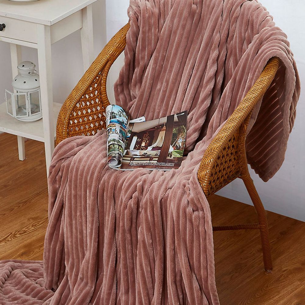 Плед "АВТ. SOFT PLUSH-003", микрофибра, Россия.