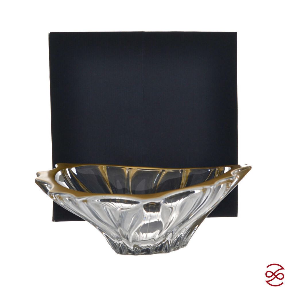 Фруктовница Aurum Crystal Plantica 33см зол.