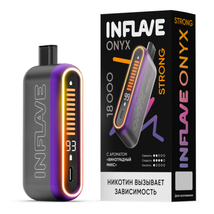 Inflave Onyx Strong Виноградный микс 18000 затяжек 20мг (2%)