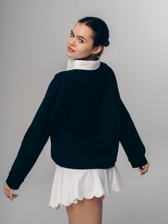 Лонгслив с воротником Polo