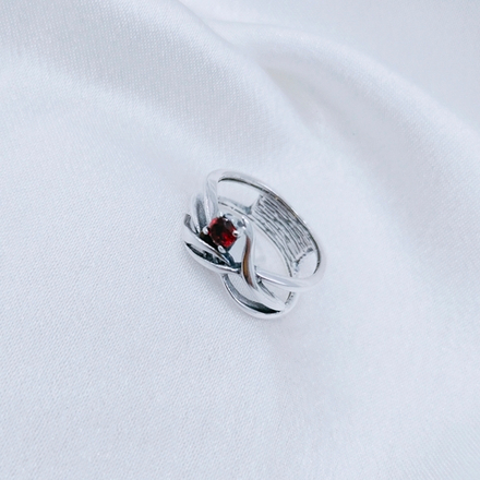 "Мачакуйа" кольцо в серебряном покрытии из коллекции "Брызги шампанского" от Jenavi