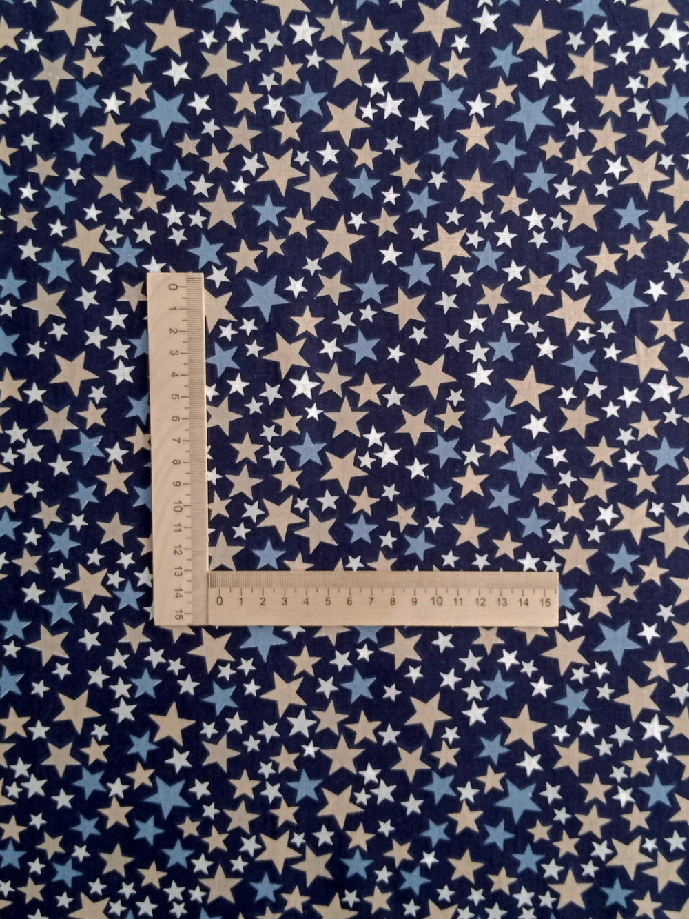 Ткань бязь плательная, рис. "Звезды", ширина 150 см, арт. 20.5