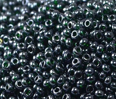 Бисер 10/0 PRECIOSA, 50 г, зеленый прозрачный
