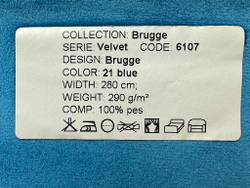 Бархат Brugge blue (Брюгге блу) 21