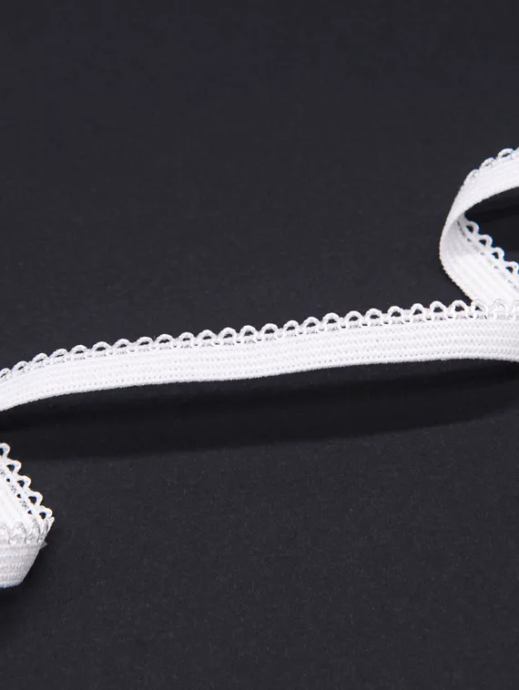 001 К-94/9 Резинка ажурная Lauma 9 мм, белый 001