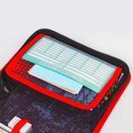 Пенал BRAUBERG с наполнением, 1 отделение, откидная планка, 24 предмета, 21x14 см, "Yellow car", 229292