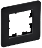 BRITE Рамка 1-местная РУ-1-2-Бр стекло черный RE IEK