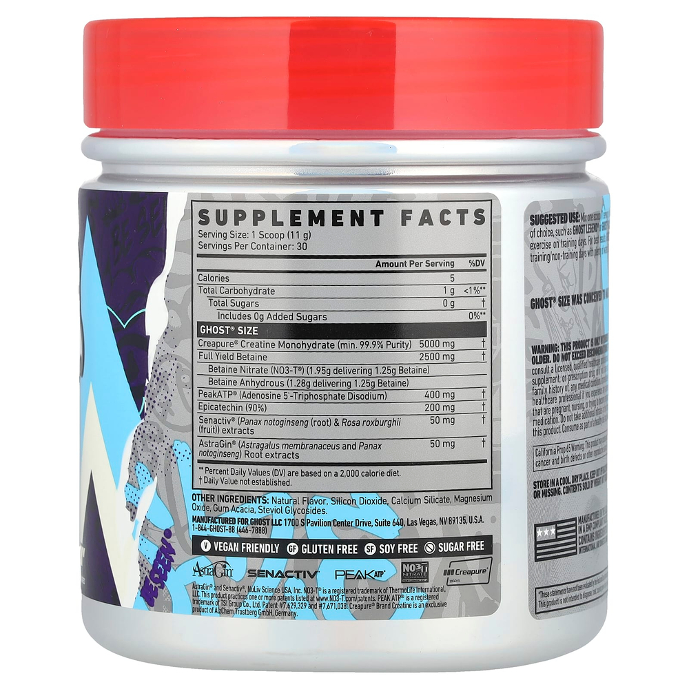 Ghost, Size, для наращивания мышечной массы, Natty, 330 г (11,6 унции)