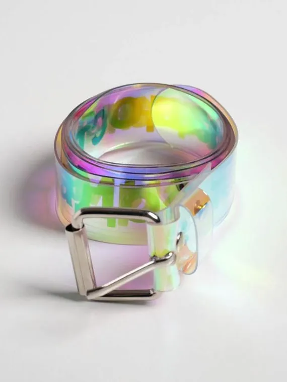 Голографический ремень в подарочной коробке "Чудесной зимы", 117х3 см