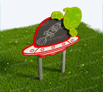 Уличный магнитно-меловой модуль Инопланетный гость