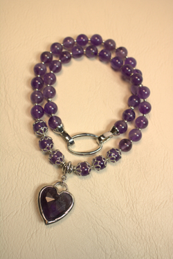 Чокер из аметиста "Аметистовое сердце"