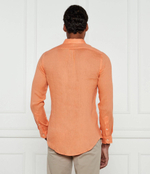 Льняная рубашка POLO RALPH LAUREN - оранжевый(710968915)