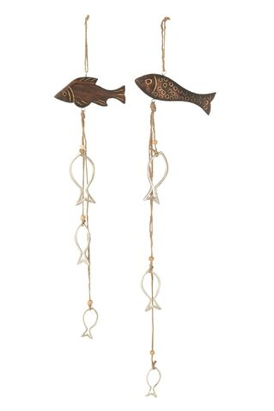 Декор подвесной "Рыбка" в ассортименте 13x2,5x56см