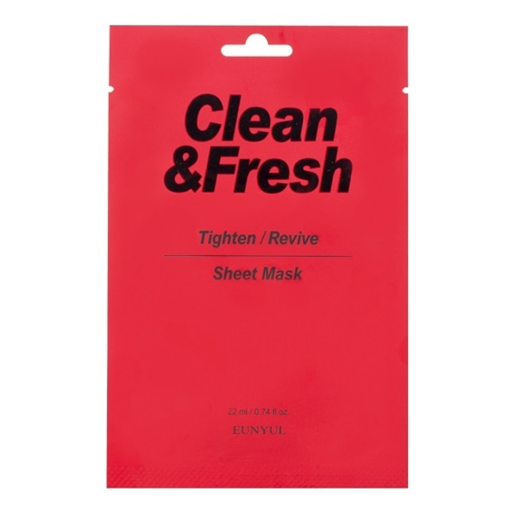 Маска тканевая для сужения пор Eunyul Clean&Fresh Tighten Revive Sheet Mask