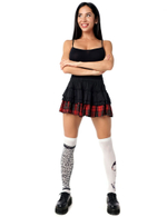 Белые гольфы с разным принтом (Цвет: белый)