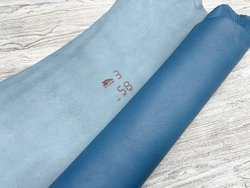 Madras Blue Sky (1,2-1,4 мм), цв. Голубой, натуральная кожа козы