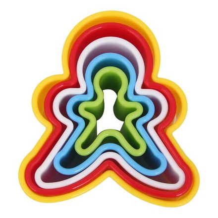 Набор вырубок для пряников "Пряничный человечек" 5шт