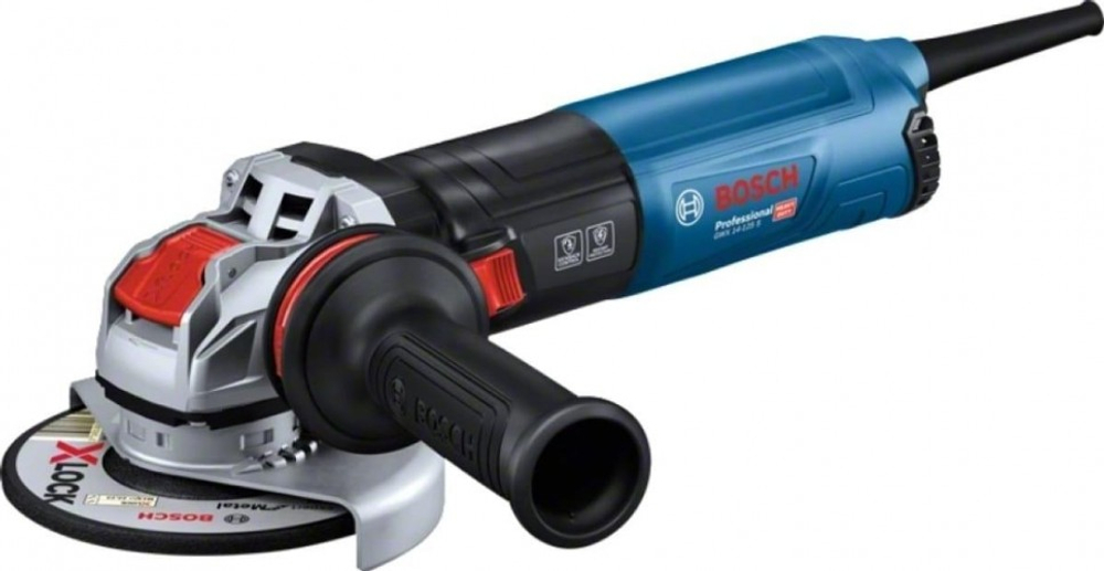 Угловая шлифмашина сетевая BOSCH GWX 14-125 S X-LOCK 06017D2100