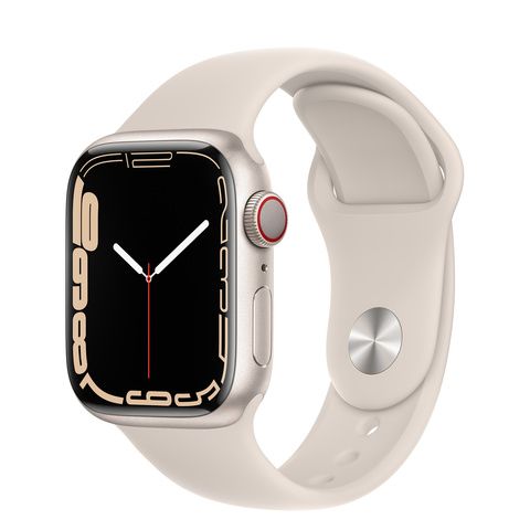 Умные часы Apple Watch Series 7 GPS + Cellular 41mm Aluminium with Sport Band, сияющая звезда (MKH83)