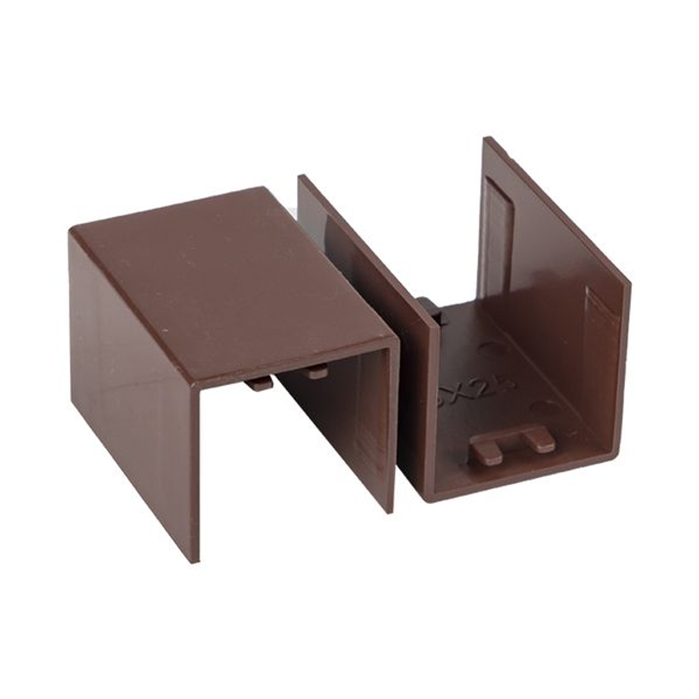 Соединитель (25x25) (4 шт) темное дерево EKF-Plast