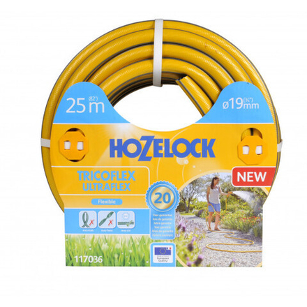 Шланг для полива HoZelock 117036 ПВХ армированный TRICOFLEX ULTRAFLEX 19 мм 25 м