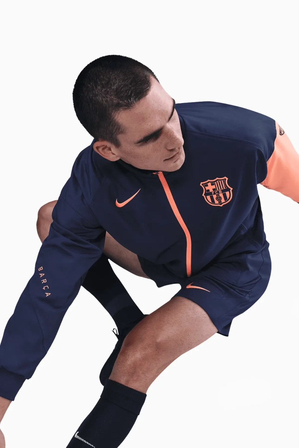 Кофта Nike FC Barcelona 25/26 Strike Anthem - темно-синий