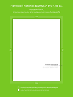 Натяжные потолки 12.1 м2, 12.9 м2