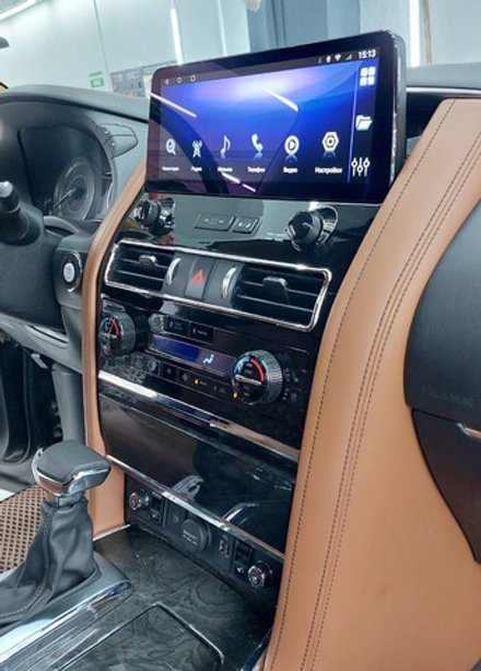 Магнитола Nissan Patrol Y62, Infiniti QX56/QX80 2010-2019 (поддержка Bose, 360 и мониторов) - Carmedia ZH-N1210 монитор 12.3", Android 12, 8Гб+128Гб, CarPlay, SIM-слот