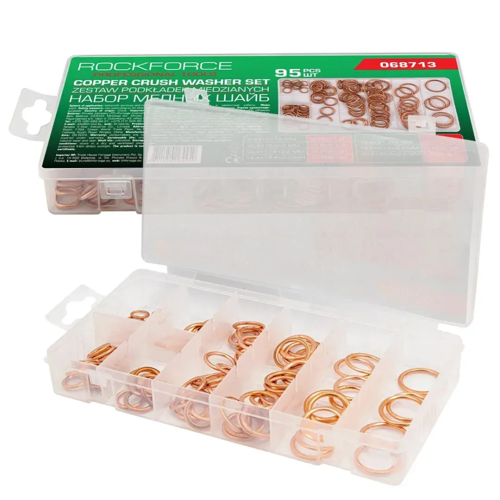 Шайбы медные, набор 95пр. RockFORCE RF-068713