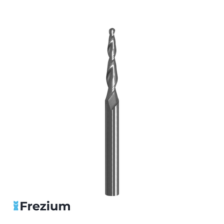 Коническая сферическая твердосплавная фреза "O.G.Germany" (6x6x30.5x75 R1.5 Z2; 10324813R1.5)