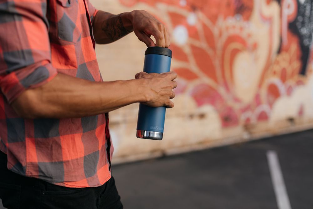 Термокружка Klean Kanteen TKWide Cafe Cap 20oz (592 мл) Real Teal