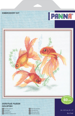 Набор для вышивания "PANNA"R-7141 "Золотые рыбки" 24 х 22.5 см