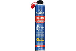 Напыляемый полиуретановый утеплитель ЗУБР Thermo 810 мл пистолетный 41153