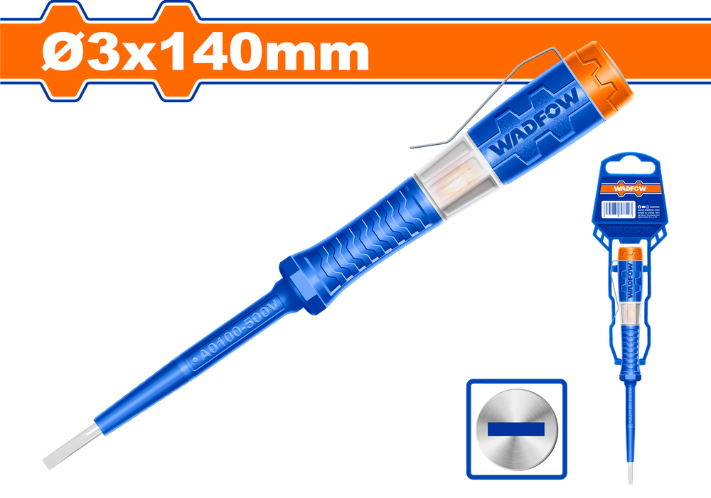 Oтвертка индикаторная 3х140мм (50/600) WADFOW WTP2901