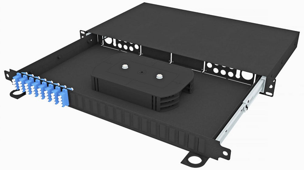 Кросс оптический стоечный  TopLAN КРСв-Top-1U-32LC/U-OS2-BK