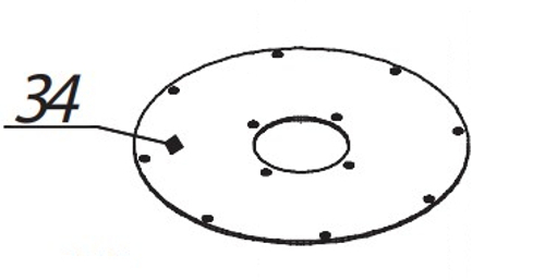 Фланец двигателя для cab-135, артикул 80500016