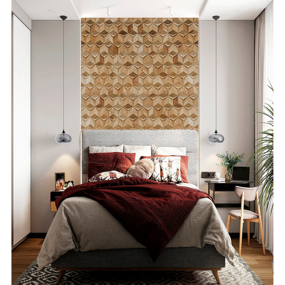 Деревянная мозаика для стен Wood Mosaic Мерси