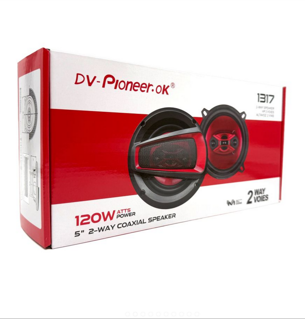 Автоколонки 13см. 2-Way 5" с сетками "комплект2шт" DV-pioneer.Ok 1317
