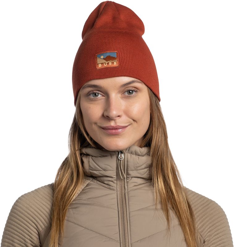 Шапка вязанная Buff Knitted Lilon Long Cinnamon Фото 2