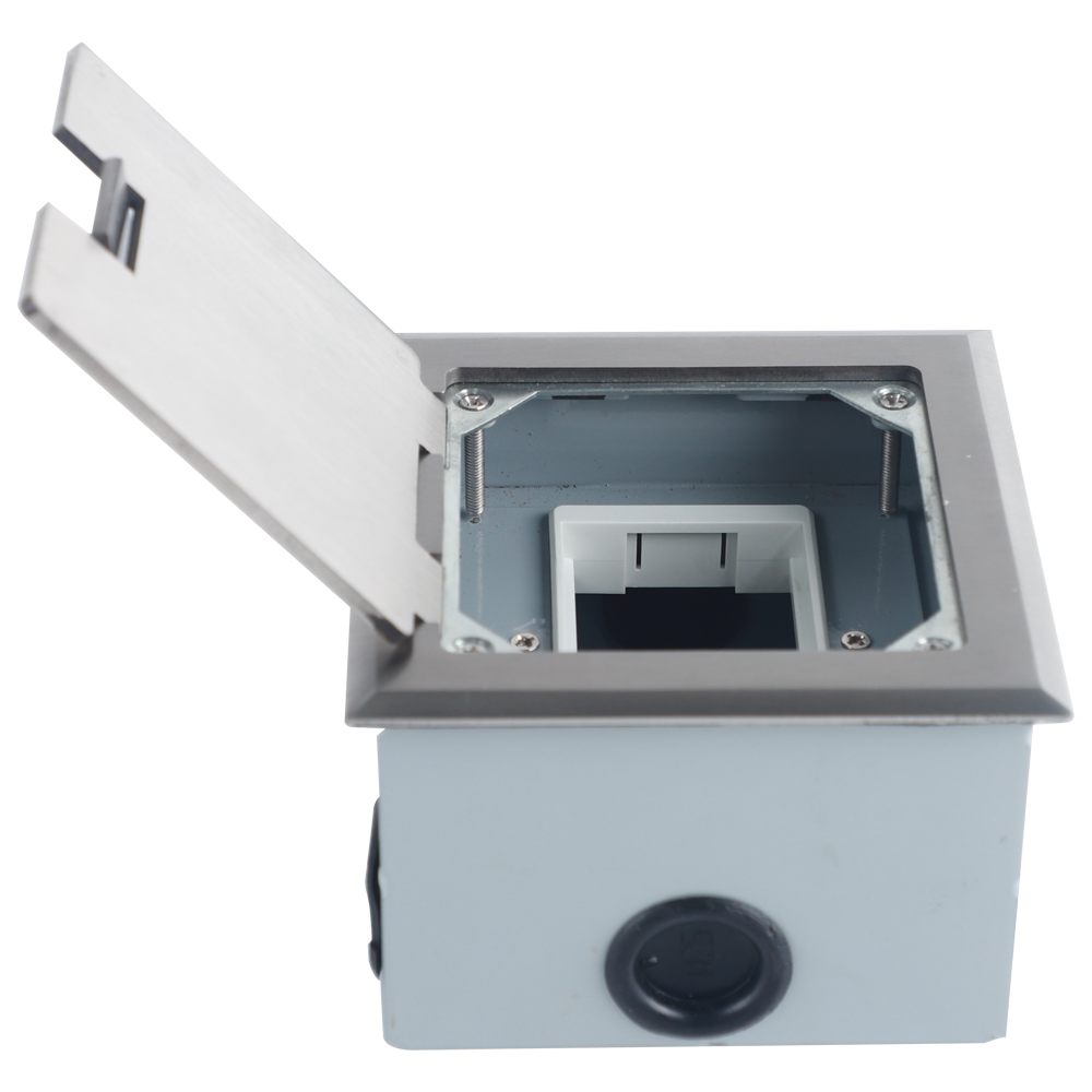 Лючок в пол 3 мод. (1 мод. 45х45 мм. + 1 мод. 22.5х45 мм.),  нержавеющая сталь,  (с уст. набором)