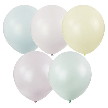 Воздушные шары Латекс Оксидентл, макарунс ассорти, 100 шт. размер 12" #6066567
