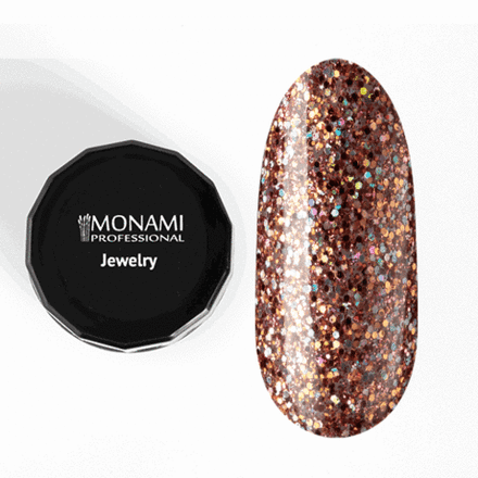 MONAMI Гель-лак JEWELRY Smoky quartz, 5 гр