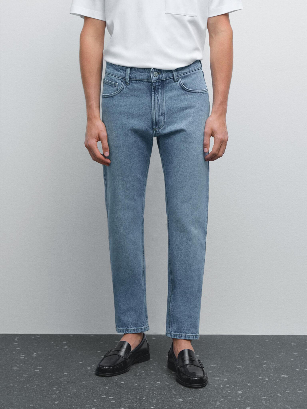 Massimo Dutti Джинсы Slim Fit, синий