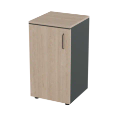 Шкаф для документов средний узкий закрытый Prego office 403х420х1240 ПОШСУ