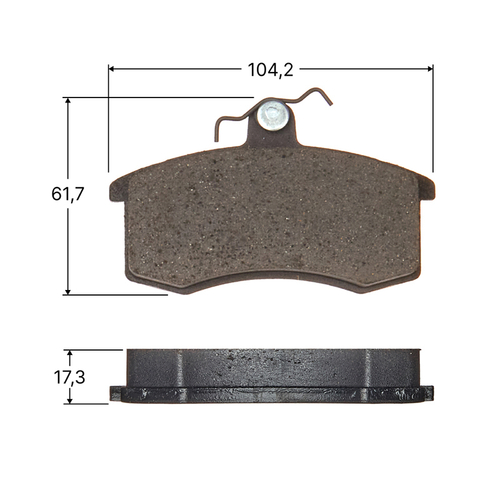 Колодки тормозные дисковые Avantech передние AV083