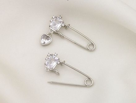 Булавка 30мм, с кристаллом