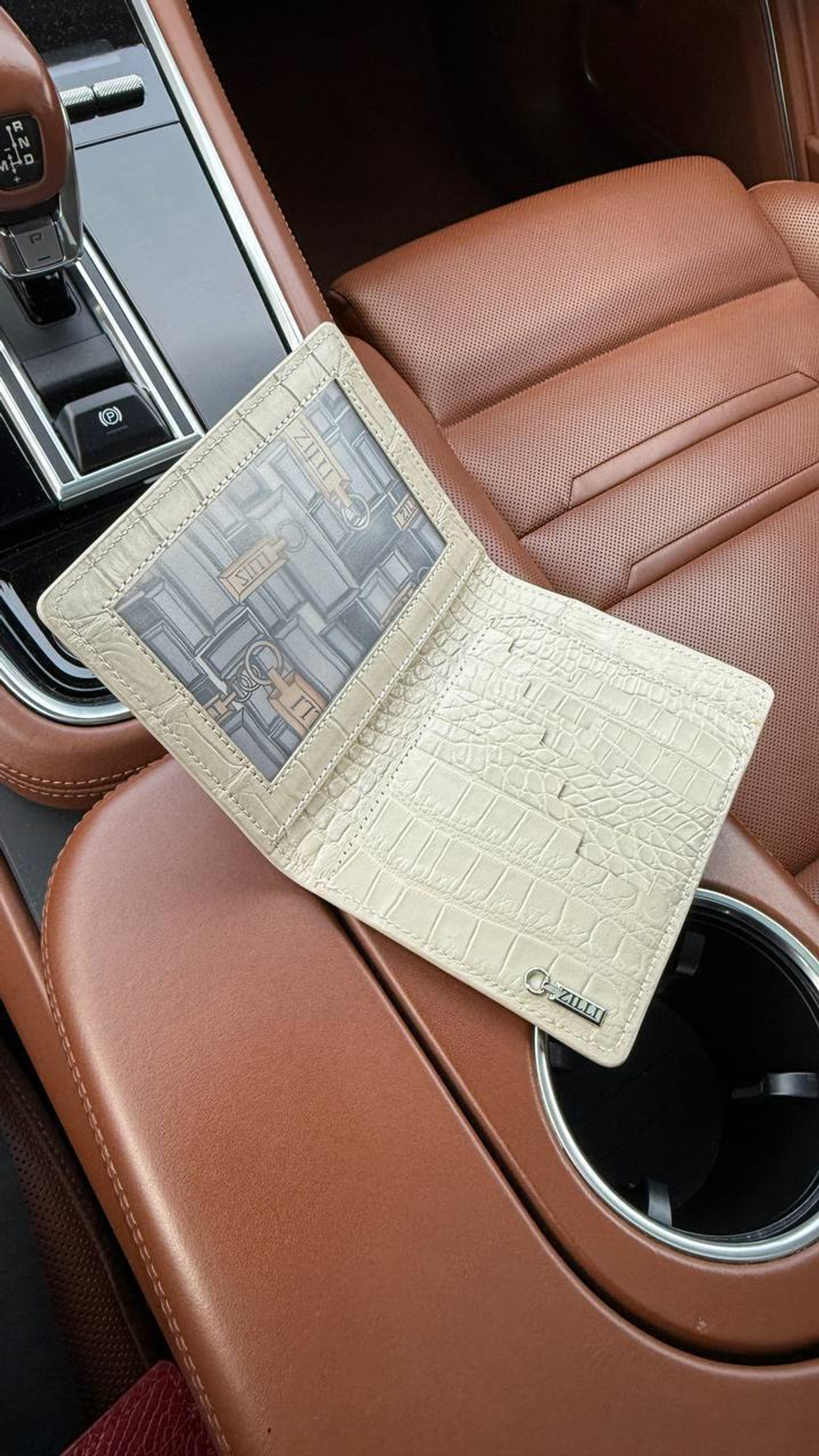Обложка на паспорт Zilli из кожи крокодила, арт. 470678810
