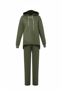 Fall/Winter 2021, Трикотажный спортивный костюм с капюшоном