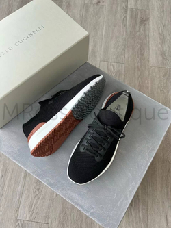 Мужские кроссовки Brunello Cucinelli черного цвета