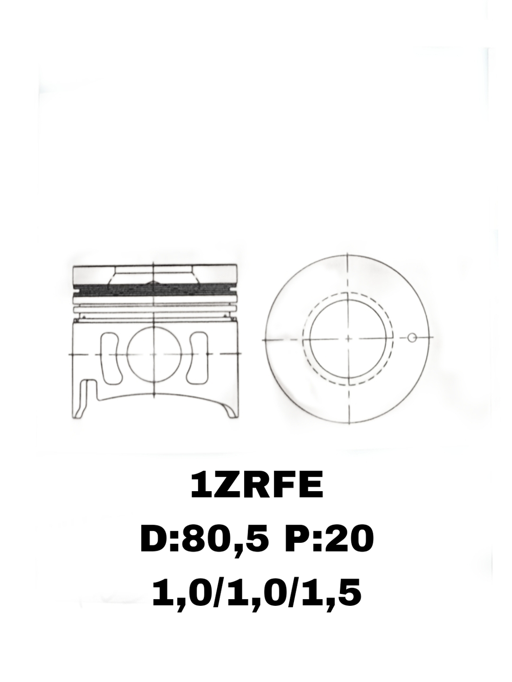 ПОРШНЯ 1ZRFE